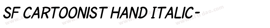 SF Cartoonist Hand Italic字体转换